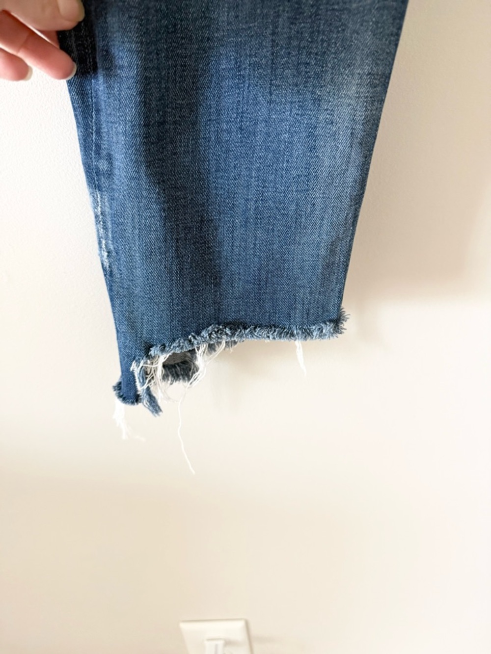Mother The Drop Out Raw Hem Straight Jeans in Tequila Truth Size 28 - Picture 5 of 8